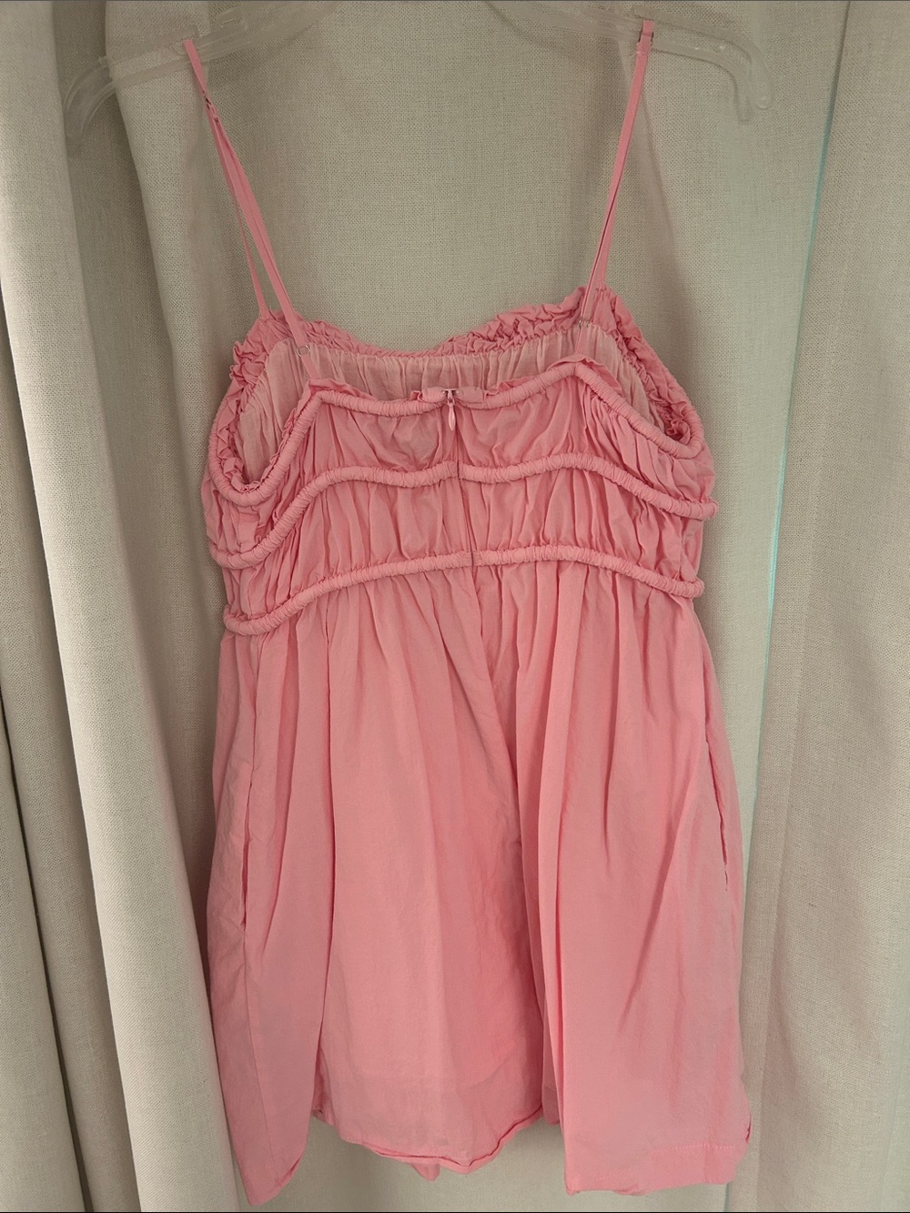 Pink Spaghetti Strap Babydoll dress - Picture 2 of 2